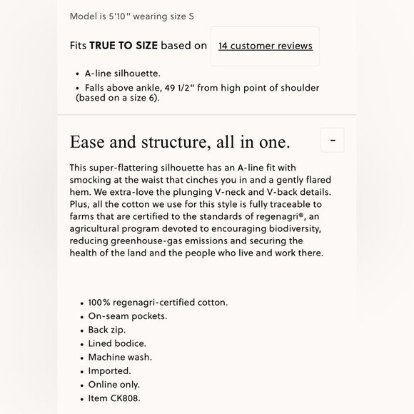 NWT J CREW Plunge smocked-waist dress in cotton poplin in “Vintage Red” - Picture 7 of 8